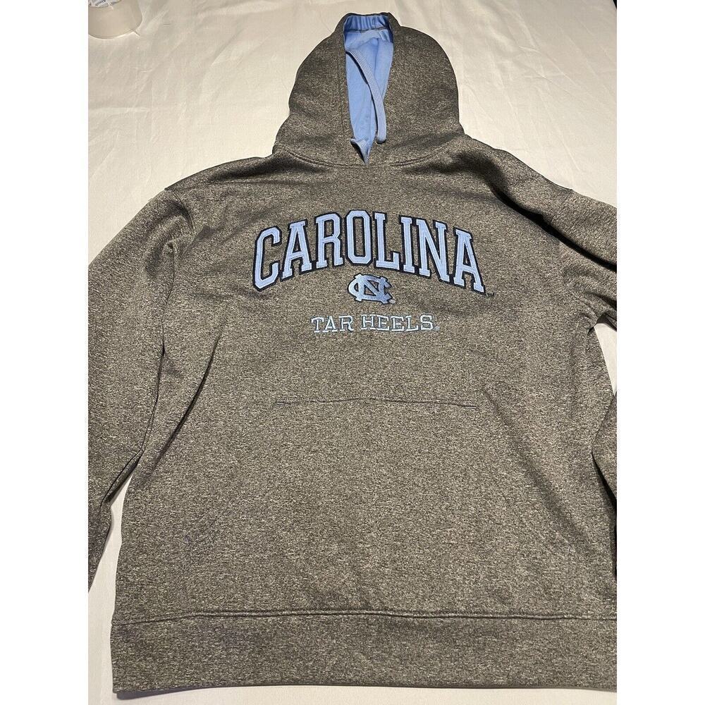 Men's Champion Carolina TarHeels Gray/Blue Hoodie, Size L